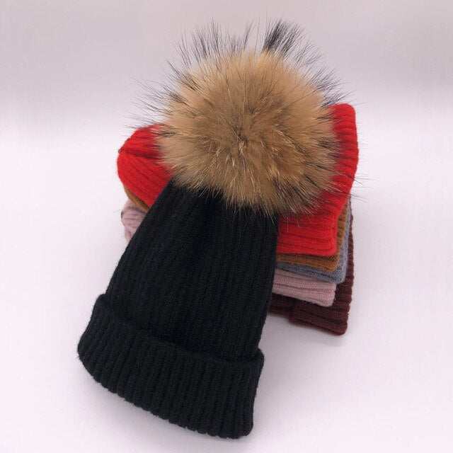 Winter Pom Hats | Black