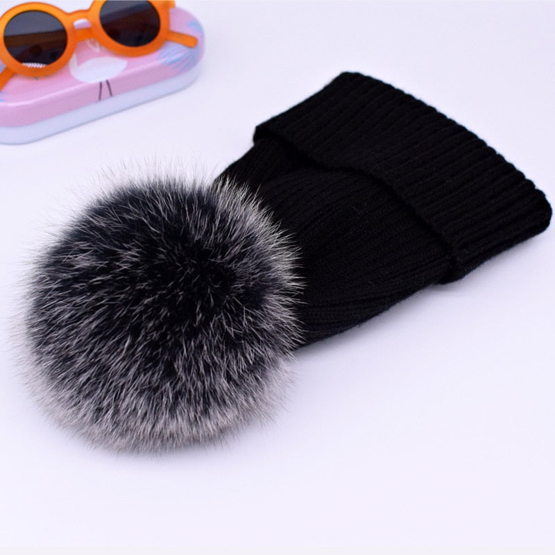 Winter Pom Hats | Black